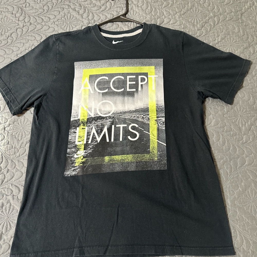 Nike Black Short Sleeve Tee with Urban Graphic